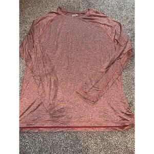 Rhone long sleeve  Mens xxl Old Rose Heather Red Reign  Performance Stretch